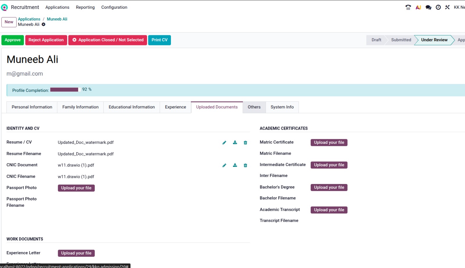 Odoo HR Management System preview